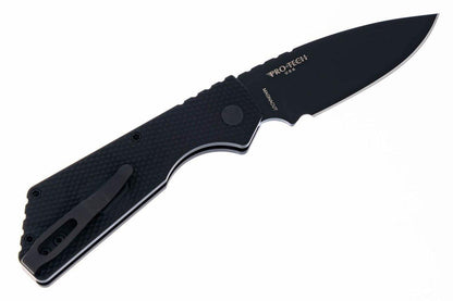 Pro-Tech Strider PT207 Auto Black DLC Magnacut Black Textured Handle (USA) - NORTH RIVER OUTDOORS