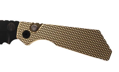 Pro-Tech Strider PT236 PT+ Auto Folding Knife 3.05" MagnaCut Black DLC Drop Point Blade AlBronze Bronze Handles - NORTH RIVER OUTDOORS