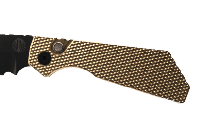 Pro-Tech Strider PT236 PT+ Auto Folding Knife 3.05" MagnaCut Black DLC Drop Point Blade AlBronze Bronze Handles - NORTH RIVER OUTDOORS