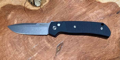 Pro-Tech Terzuola ATCF Auto Textured Blk (3.5" Stonewash Magnacut) BT2714 - NORTH RIVER OUTDOORS
