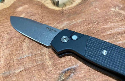 Pro-Tech Terzuola ATCF Auto Textured Blk (3.5" Stonewash Magnacut) BT2714 - NORTH RIVER OUTDOORS