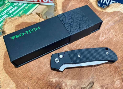 Pro-Tech Terzuola ATCF Auto Textured Blk (3.5" Stonewash Magnacut) BT2714 - NORTH RIVER OUTDOORS