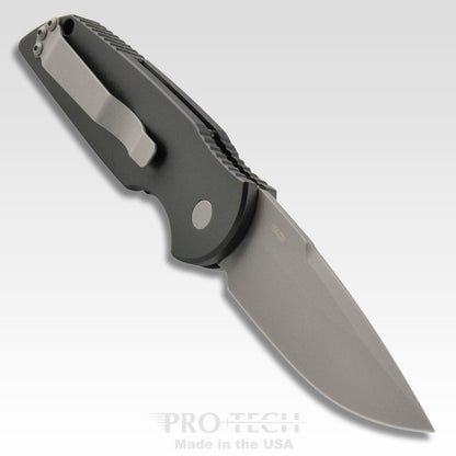 Pro-Tech TR-3 Tactical Response Auto Knife (3.5" Bead Blasted Plain) - NORTH RIVER OUTDOORS