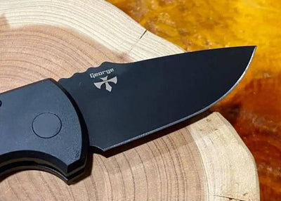 Protech Knives LG403 Les George SBR Black DLC (USA) - NORTH RIVER OUTDOORS