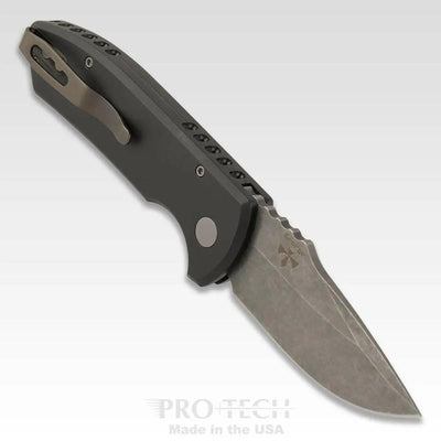 Protech Les George SBR Acid Washed Knife Textured Black (2.6") - NORTH RIVER OUTDOORS