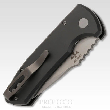 Protech Les George SBR LG401 Stonewash Knife Aluminum (2.6") - NORTH RIVER OUTDOORS
