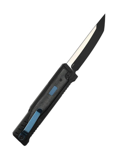 REATE EXO GRAVITY KNIFE PVD TITANIUM/BLACK MICARTA 3.75" TANTO TWO TONE PVD - NORTH RIVER OUTDOORS