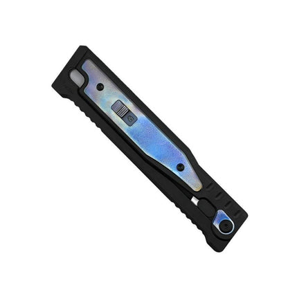 REATE EXO GRAVITY OTF KNIFE PVD TITANIUM ANODIZED INLAY 3.75" DROP POINT SATIN - NORTH RIVER OUTDOORS