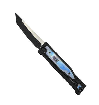REATE EXO GRAVITY OTF KNIFE PVD TITANIUM ANODIZED INLAY 3.75" TANTO TWO TONE PVD - NORTH RIVER OUTDOORS