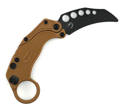 Reate Exo-K Karambit Gravity Knife Black Aluminum (3.1" Black PVD) - NORTH RIVER OUTDOORS