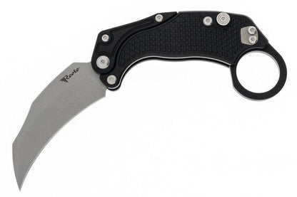 Reate Exo-K Karambit Gravity Knife Black Aluminum (3.1" Stonewash) - NORTH RIVER OUTDOORS