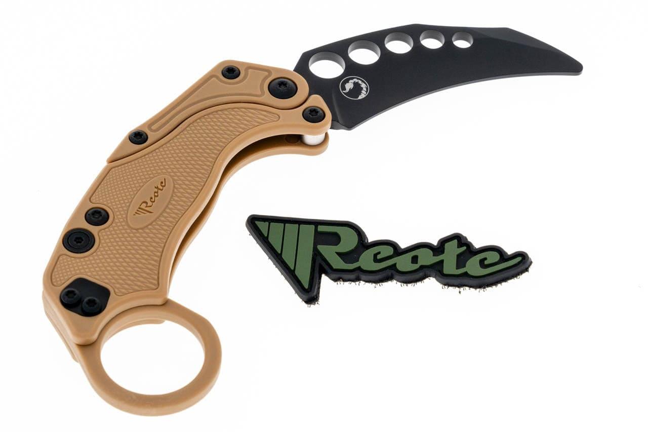Reate Exo-K Karambit Gravity Knife Purple Aluminum (3.1" Black PVD) - NORTH RIVER OUTDOORS