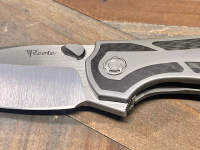 Reate Iron-X Framelock Titantium Folding Knife Carbon Fiber - NORTH RIVER OUTDOORS