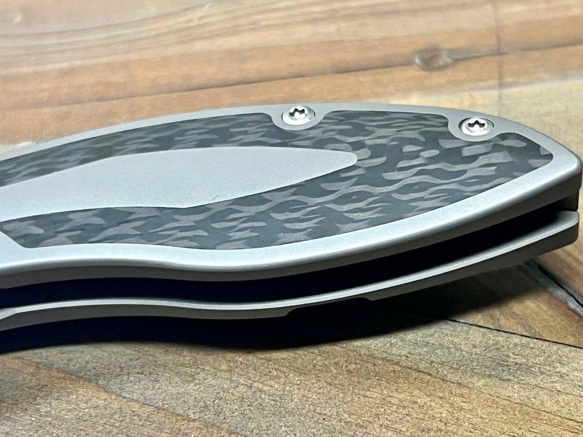 Reate Iron-X Framelock Titantium Folding Knife Carbon Fiber - NORTH RIVER OUTDOORS