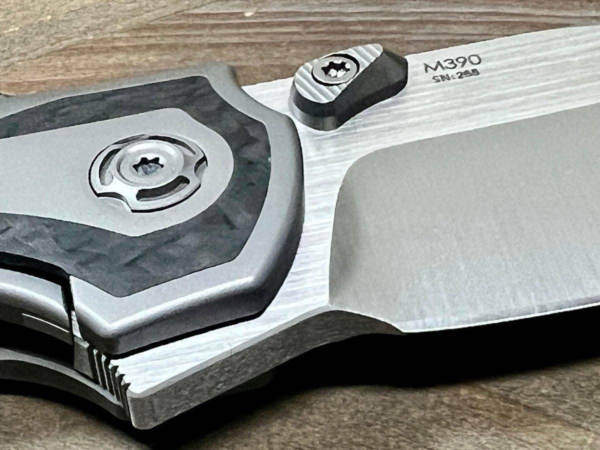 Reate Iron-X Framelock Titantium Folding Knife Carbon Fiber - NORTH RIVER OUTDOORS