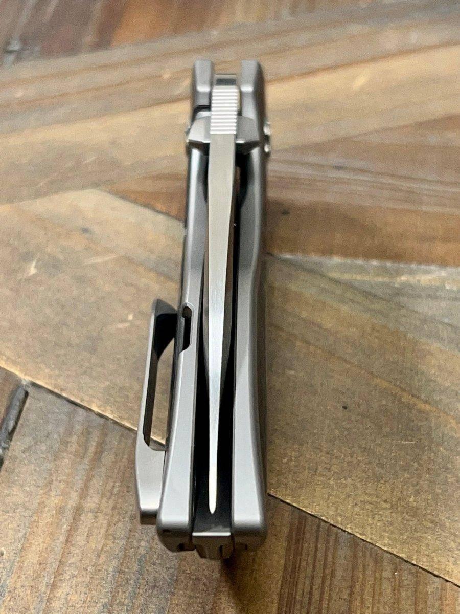 Reate Iron-X Framelock Titantium Folding Knife Carbon Fiber - NORTH RIVER OUTDOORS