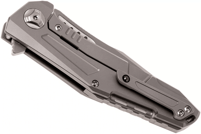 Reate Knives K-3 Flipper 3.875" CTS-204P Drop Point Blade Titanium Carbon Fiber Inlays - NORTH RIVER OUTDOORS
