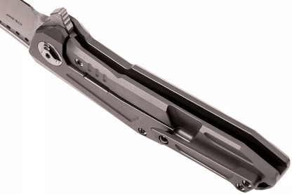 Reate Knives K-3 Flipper 3.875" CTS-204P Drop Point Blade Titanium Carbon Fiber Inlays - NORTH RIVER OUTDOORS