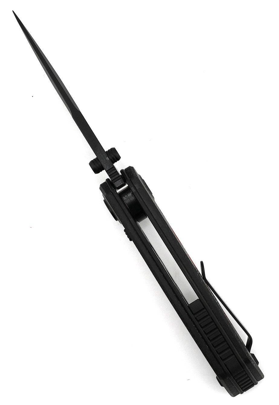 Reate PL-XT Black Micarta - Nitro-V - Black PVD - Red G10 Inlay - NORTH RIVER OUTDOORS