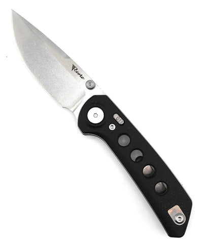 Reate PL-XT Black Micarta - Nitro-V - Stonewashed - Black G10 Inlay - NORTH RIVER OUTDOORS