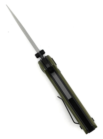 Reate PL-XT Green Micarta - Nitro-V - Black PVD - Black G10 Inlay - NORTH RIVER OUTDOORS