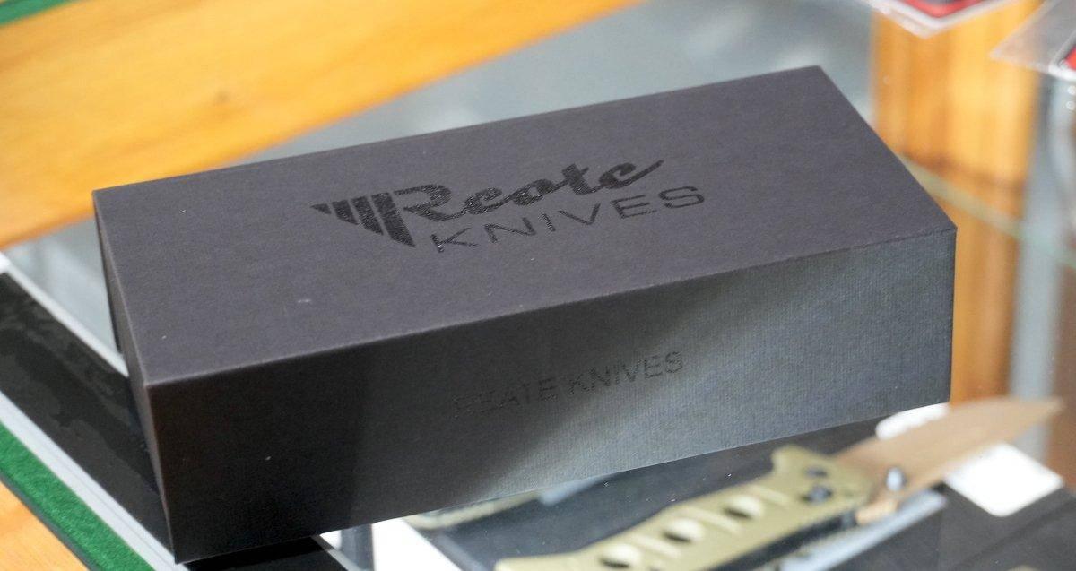 Reate T1000 Flipper Knife 3.8" CPM-3V Satin Compound Tanto Milled Titanium Handles - NORTH RIVER OUTDOORS