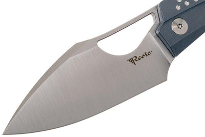 Reate Tashi Bharucha Baby Machine Frame Lock Knife Blue Titanium (3.25" Satin) - NORTH RIVER OUTDOORS