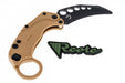 Reate Exo-K Karambit Gravity Knife Purple Aluminum (3.1" Black PVD) from NORTH RIVER OUTDOORS