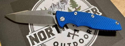 Hinderer Eklipse Harpoon Spanto Battle Blue Knife Stonewash G10 - NORTH RIVER OUTDOORS