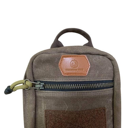 Roaring Fire Smolder Waxed Canvas Gear Organizer Pouch - NORTH RIVER OUTDOORS