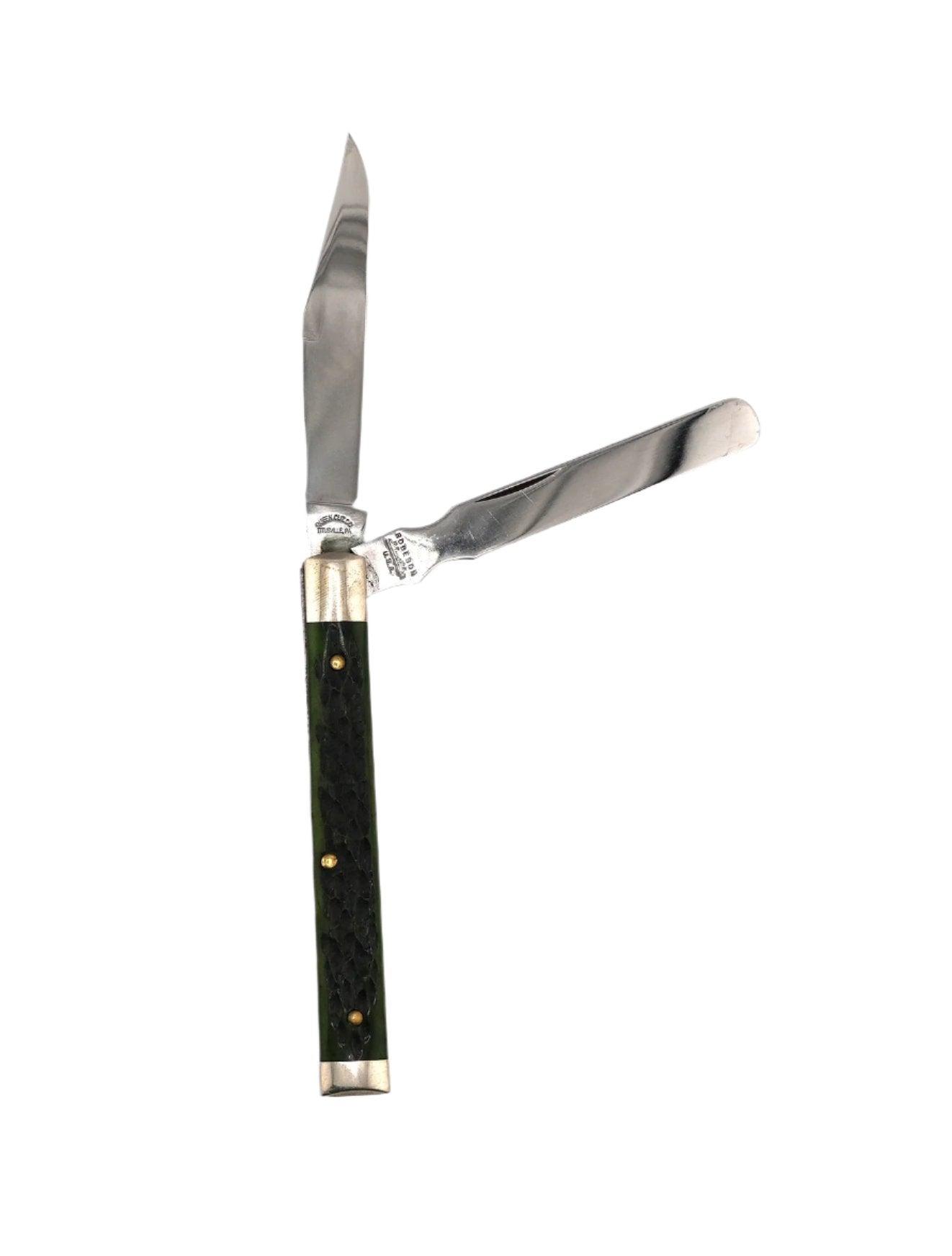 Robeson Shuredge Green Bone Doctors Knife by Queen Cut Co. - NORTH RIVER OUTDOORS