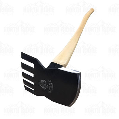 Rogue 70HRH Rake/Hoe Fire Tool with 40" Hickory Handle (USA) - NORTH RIVER OUTDOORS