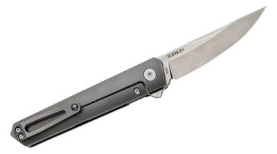 Boker Burnley Limited Edition Kwaiken Mini Flipper Knife 3.03" M390 Satin Blade, Green Carbon Fiber Titanium Handles - NORTH RIVER OUTDOORS