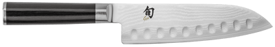 Shun DM0718 Classic Hollow Ground Santoku Knife 7" Blade Pakkawood Handle - NORTH RIVER OUTDOORS