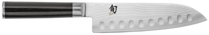 Shun DM0718 Classic Hollow Ground Santoku Knife 7" Blade Pakkawood Handle - NORTH RIVER OUTDOORS