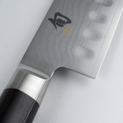 Shun DM0718 Classic Hollow Ground Santoku Knife 7" Blade Pakkawood Handle - NORTH RIVER OUTDOORS