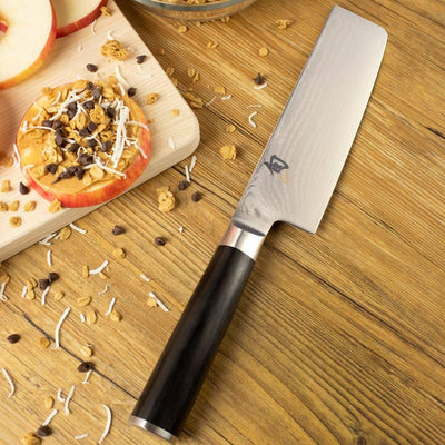 Shun DM0728 Classic Japanese Style Nakiri 6.5" Blade Pakkawood Handle - NORTH RIVER OUTDOORS