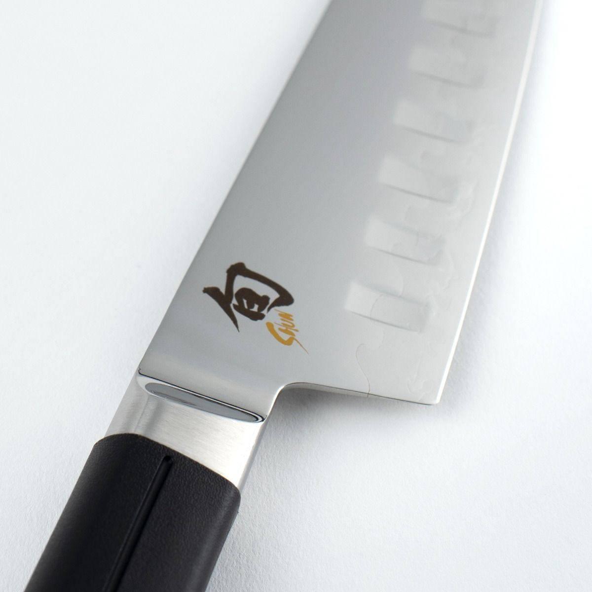 Shun VB0718 Sora Santoku Knife 7" Blade TPE Polymer Handle - NORTH RIVER OUTDOORS