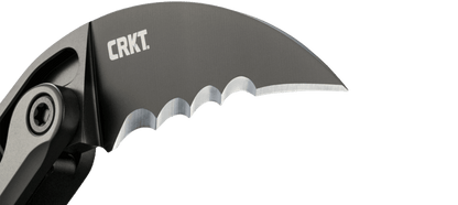 CRKT 4040 Kinematic Provoke Folding Karambit 2.41" D2 Black Plain Blade Aluminum Handles