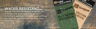 SnugPak All Weather Notebooks (Large) - NORTH RIVER OUTDOORS