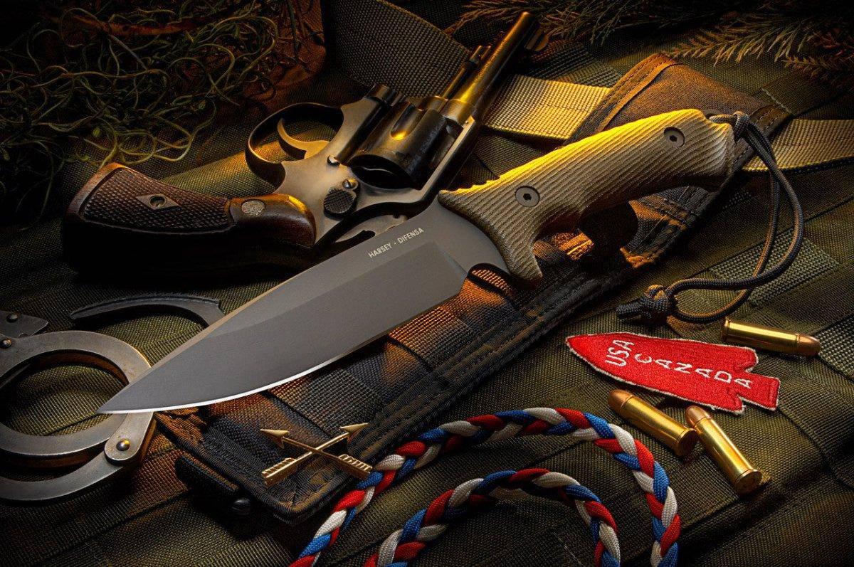 Spartan Harsey Difensa Black PVD Green Handle MultiCam Sheath - NORTH RIVER OUTDOORS