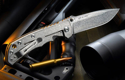 Spartan Harsey Folding SF5SW Knife 3.95" S45VN Titanium - NORTH RIVER OUTDOORS
