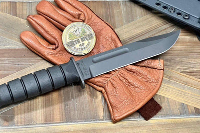 Spartan KA-BAR MagnaCut Black Blade Handle w/ Black Kydex Sheath (USA) - NORTH RIVER OUTDOORS