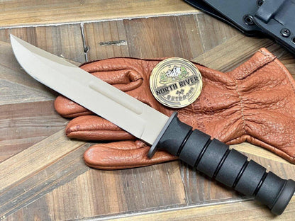 Spartan KA-BAR MagnaCut FDE Blade w/ Black Kydex Sheath (USA) - NORTH RIVER OUTDOORS