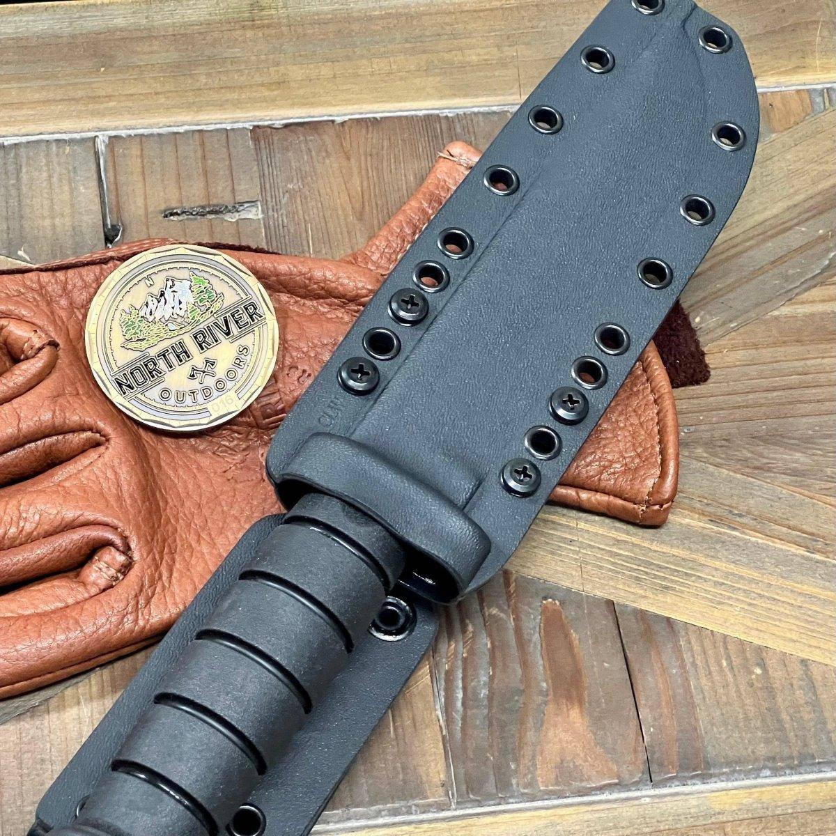 Spartan KA-BAR MagnaCut FDE Blade w/ Black Kydex Sheath (USA) - NORTH RIVER OUTDOORS