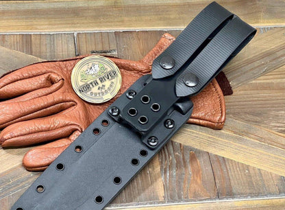 Spartan KA-BAR MagnaCut FDE Blade w/ Black Kydex Sheath (USA) - NORTH RIVER OUTDOORS