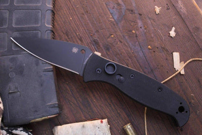 Spyderco Autonomy 2 C165GPBBK2 Auto Folding Knife LC200N Black DLC Blade - NORTH RIVER OUTDOORS