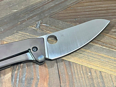 Spyderco C211TIP SpydieChef Semi-Custom Ti Folding Knife 3.32" LC200 (USA) - NORTH RIVER OUTDOORS
