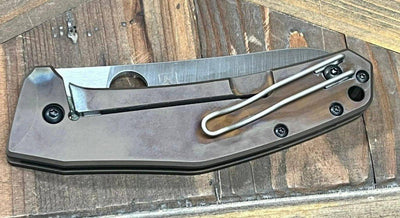 Spyderco C211TIP SpydieChef Semi-Custom Ti Folding Knife 3.32" LC200 (USA) - NORTH RIVER OUTDOORS