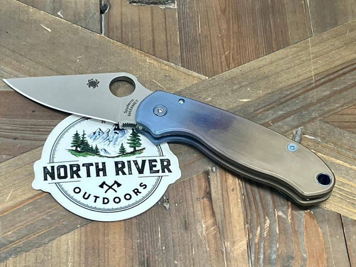 Spyderco C223GPDGY Para 3 Semi-Custom All Ti Hardware Maxamet Knife (USA) - NORTH RIVER OUTDOORS
